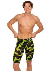 Casquette Speedo Junior imprimée - Noir/Bleu lapis/Feu néon