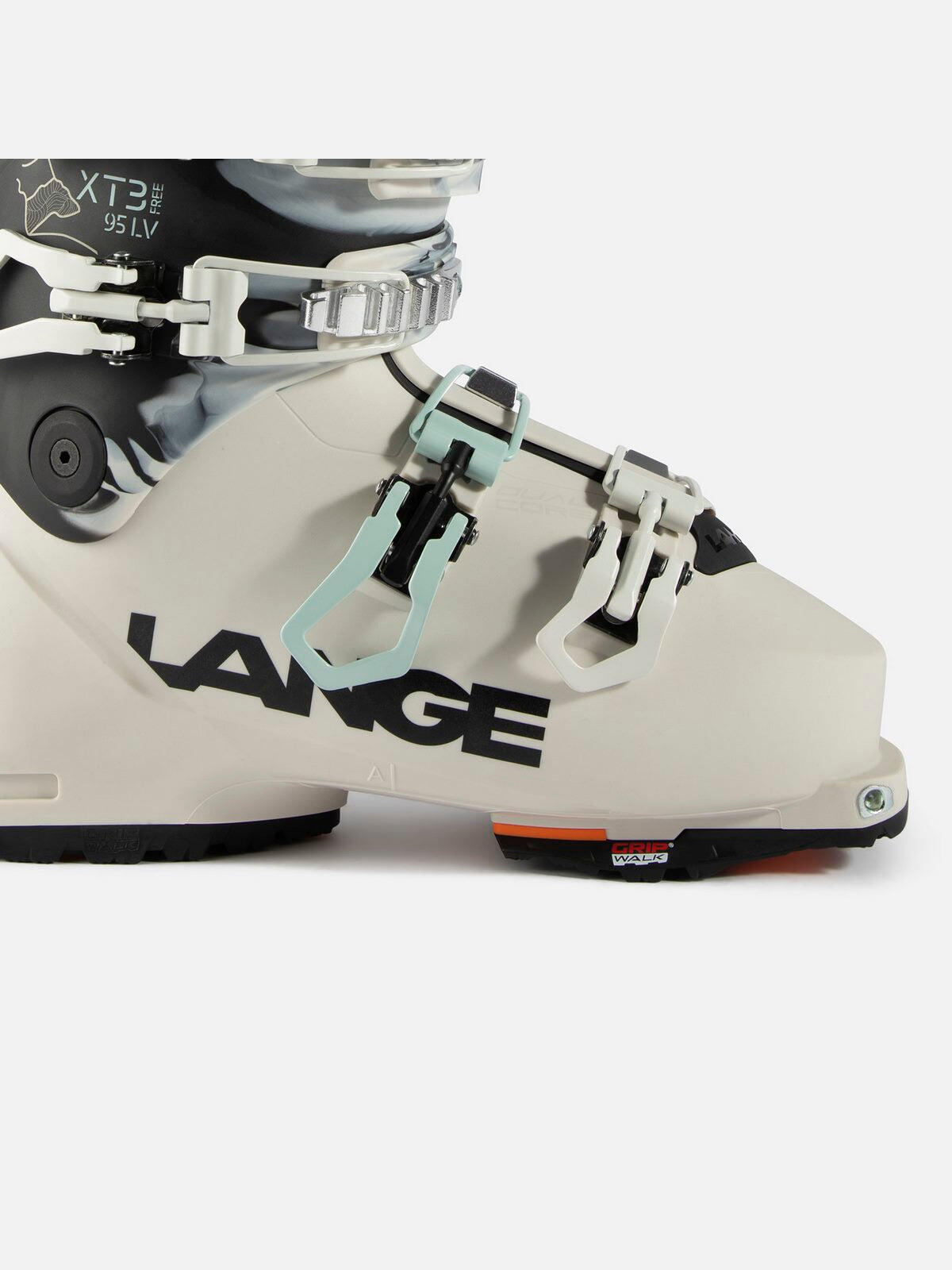 Botas de esquí de travesía Lange XT3 Free 95W LVGW para mujer, blancas 5/7