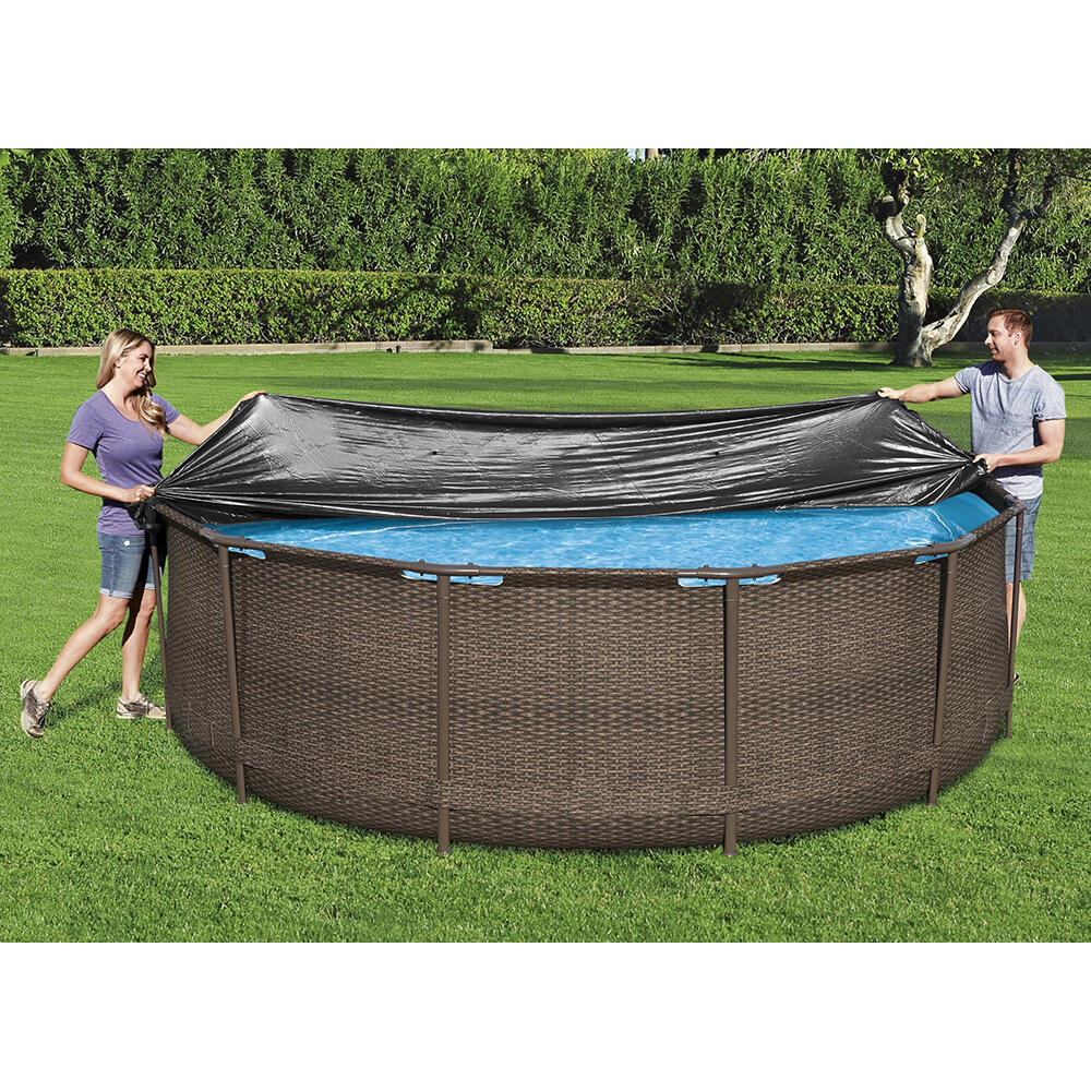 Zwembadafdekking Bestway Zwart 2/7