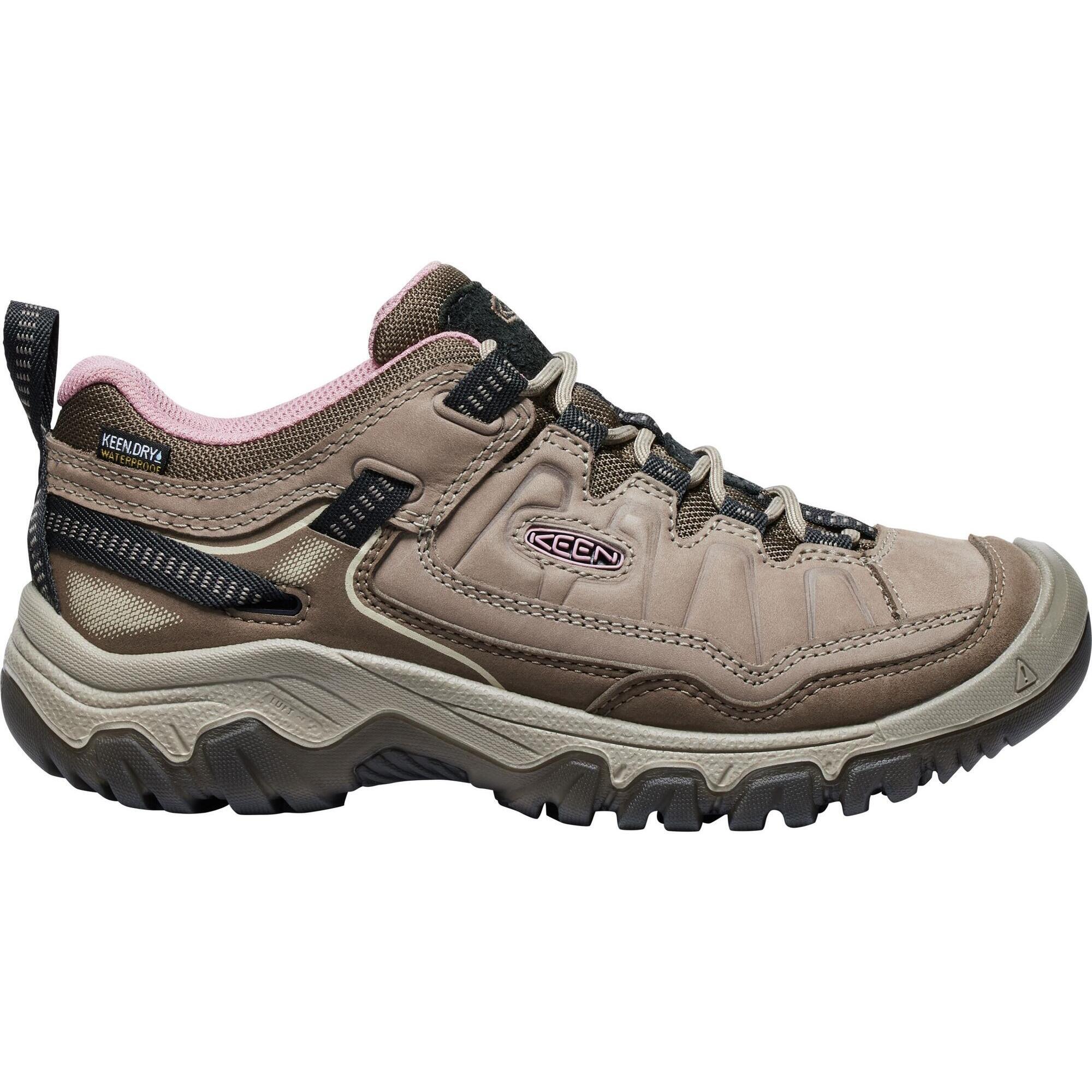 Keen - Femme Targhee Iv Wp W  Chaussures De Randonnée Brun-gris/rose - Chaussure D'Approche - Marron|rose - 35/38 - Decathlon