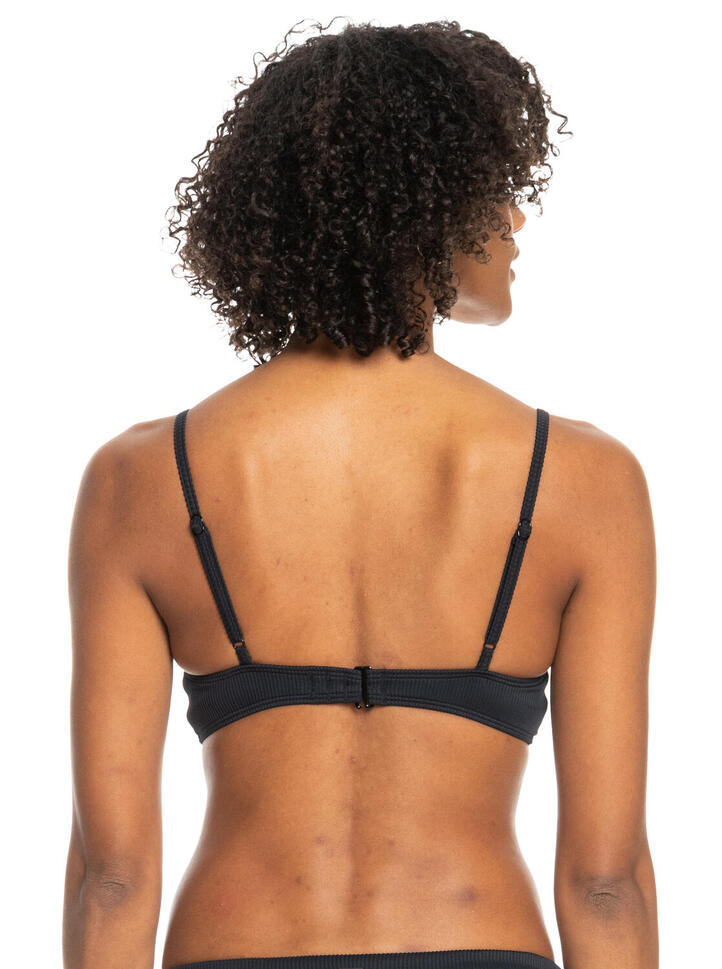 Trójkątny stanik bikini ROXY LOVE THE SURF KNOT Czarny Kobiety