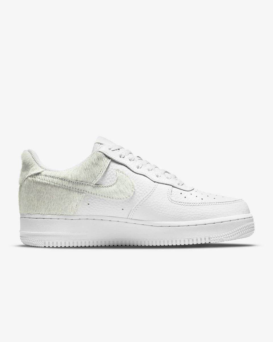 Air Force 1 Low White Pony Hair Heel 1/3