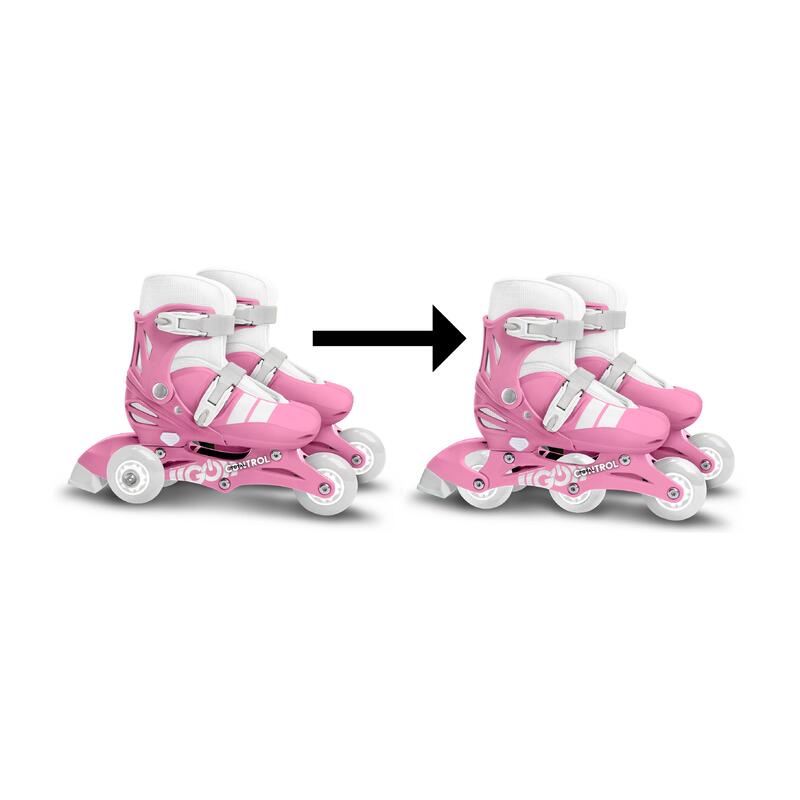 Role reglabile 2 in 1 pentru copii, Homio, marimea 27-30, Skids Control