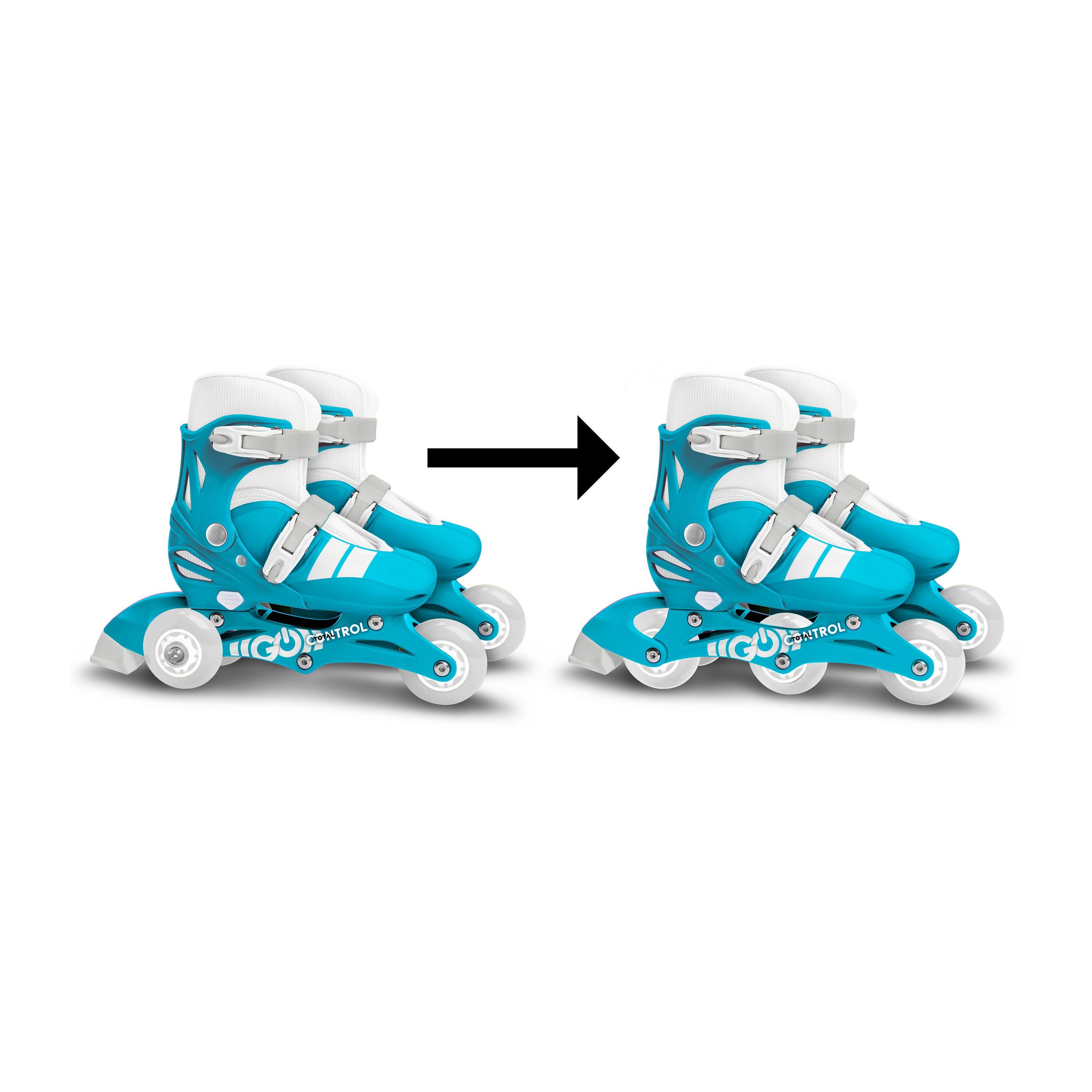 Pattini per bambini con 3 ruote Skids Control UE 27-30 Blu 3/5