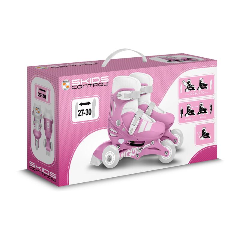 Role reglabile 2 in 1 pentru copii, Homio, marimea 27-30, Skids Control