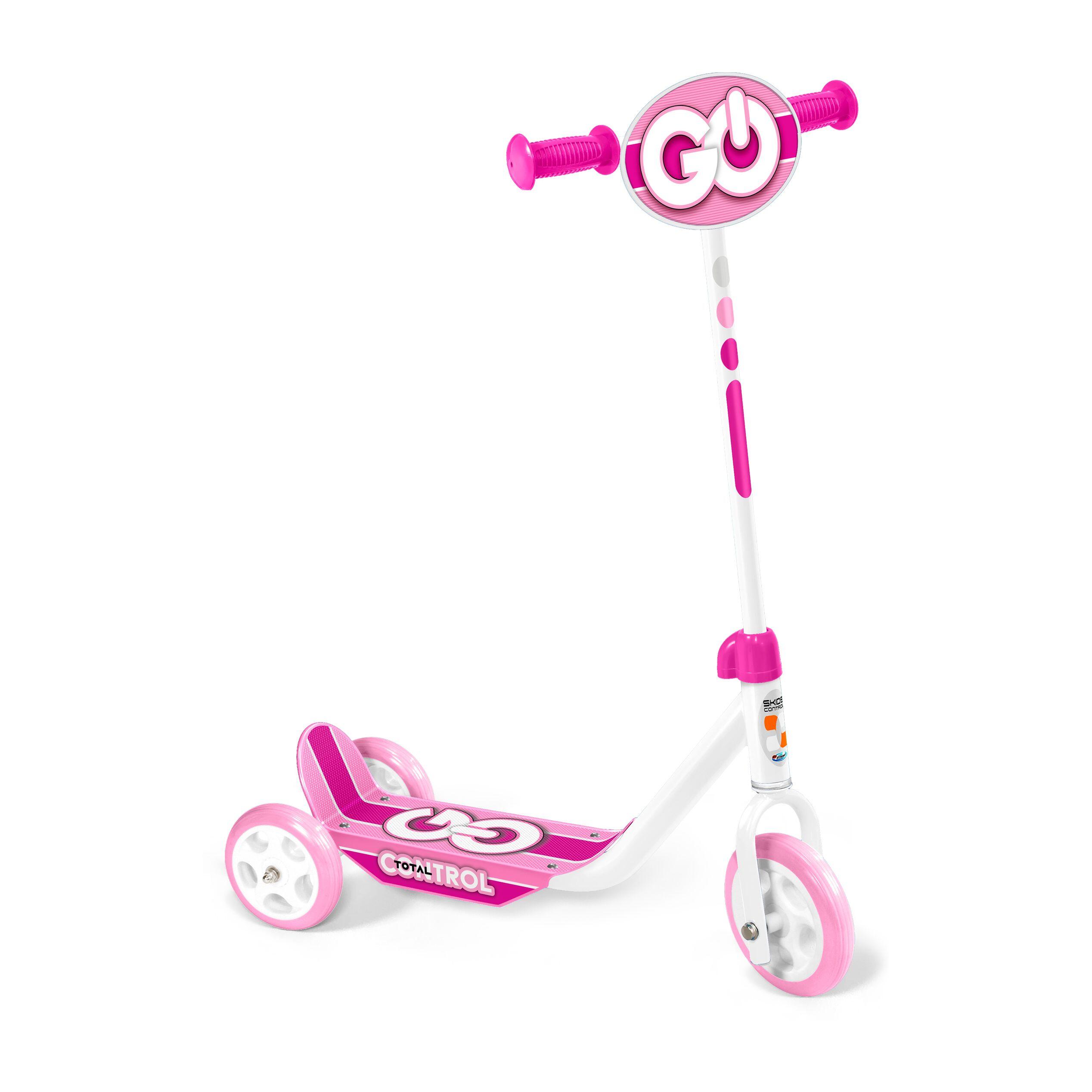 Stamp - Trottinette 3 Roues Enfant Skids Control - Trottinette - Rose - No Size - Decathlon