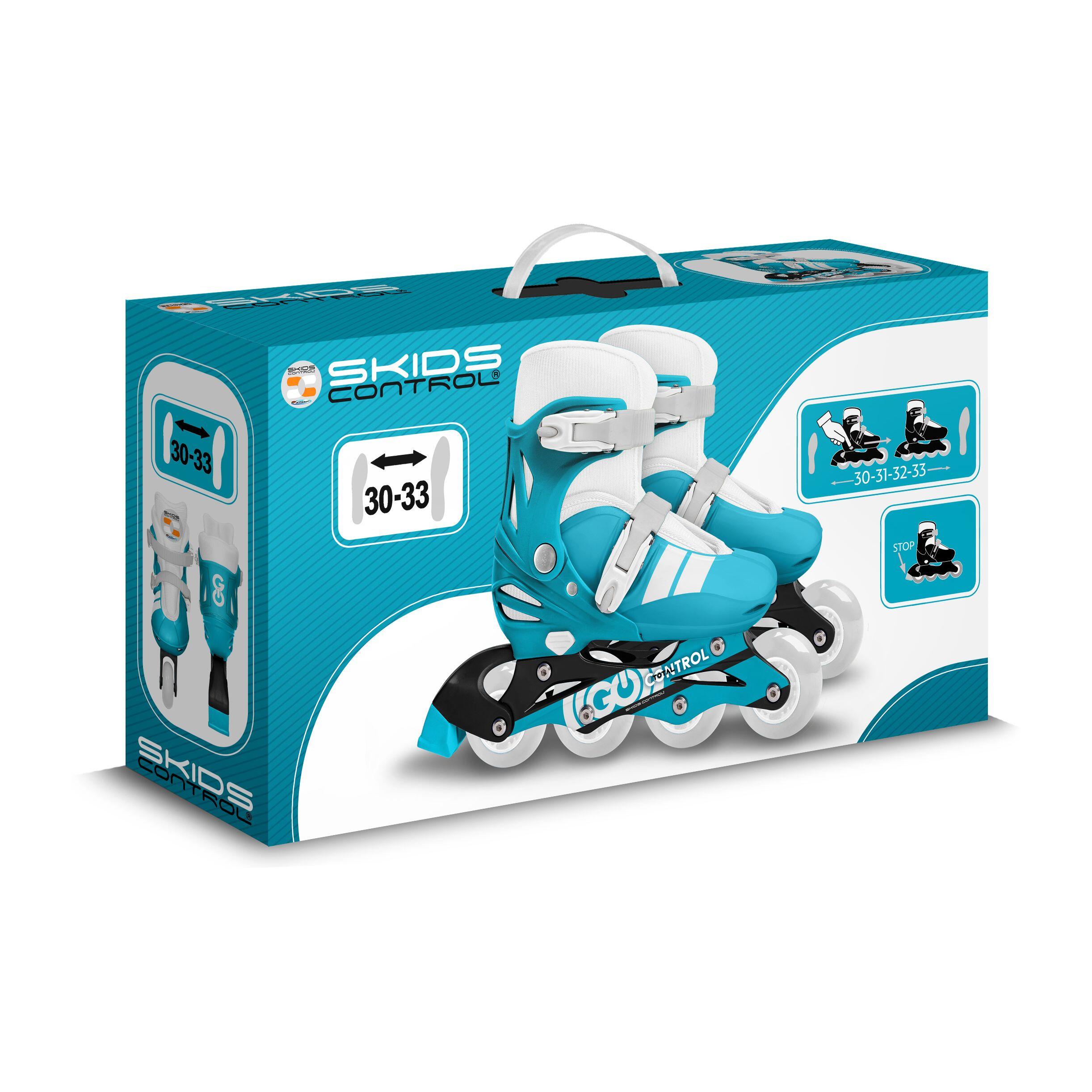 Kinderschaatsen met 3 wielen Skids Control EU-30-33 Blauw 3/3