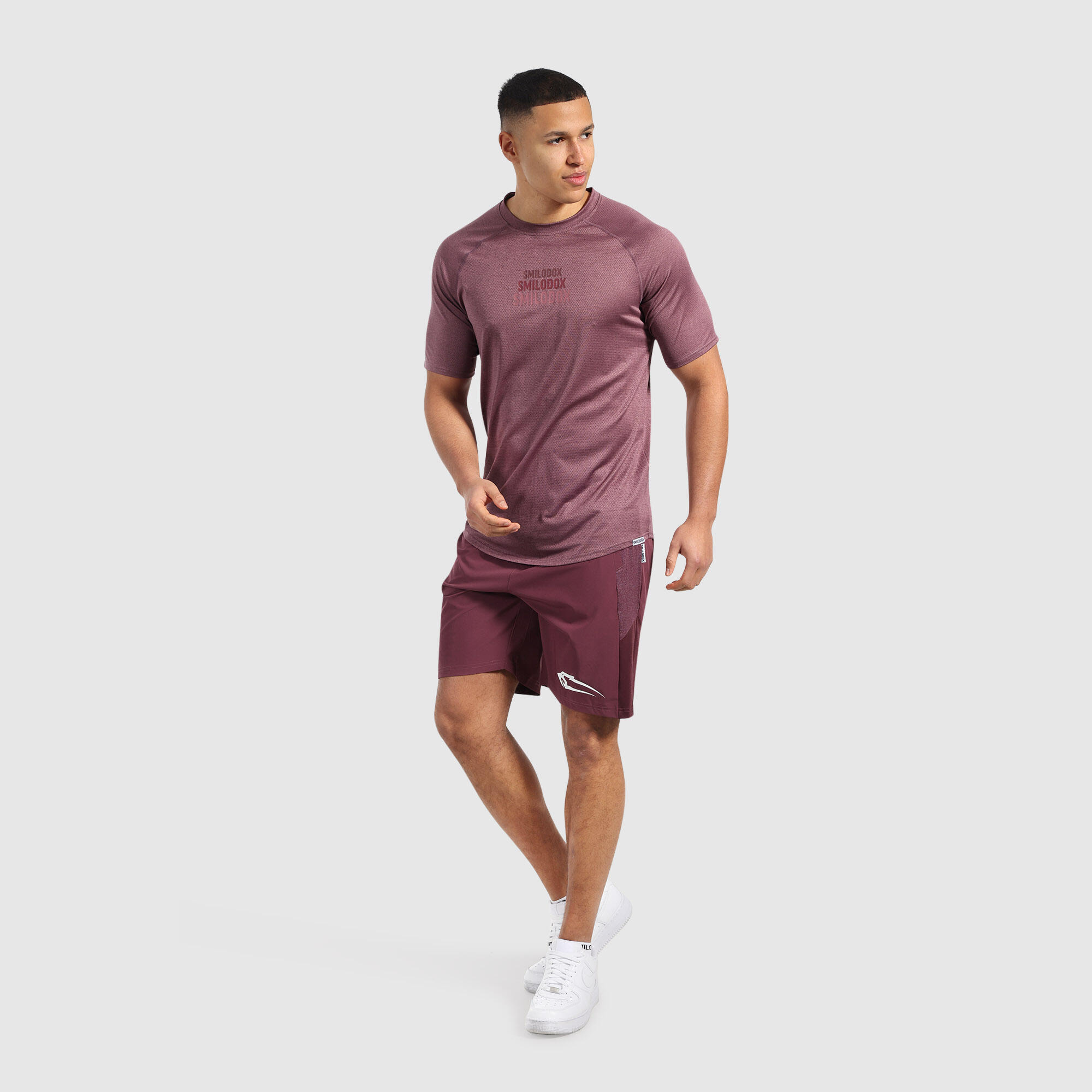 Herren T-Shirt Powerfit Triple Violett 3/6