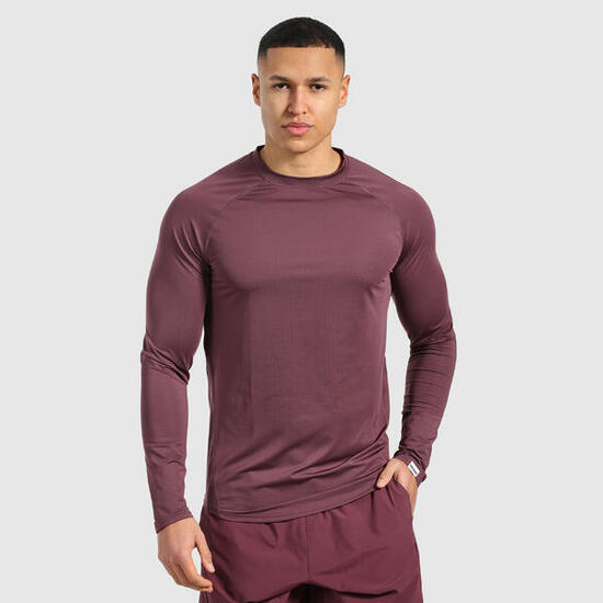 Herren Longsleeve Powerfit Taupe