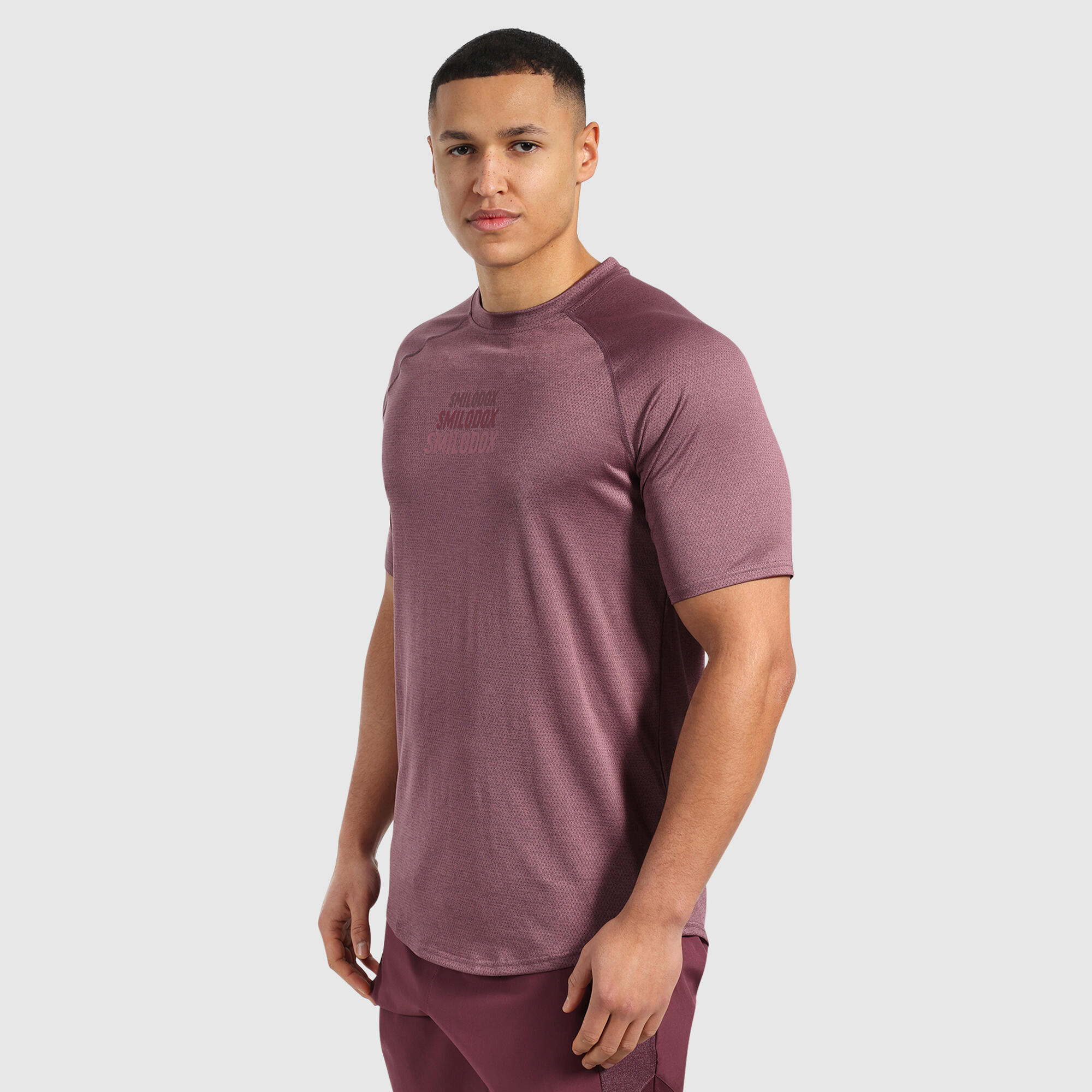 Herren T-Shirt Powerfit Triple Violett 2/6