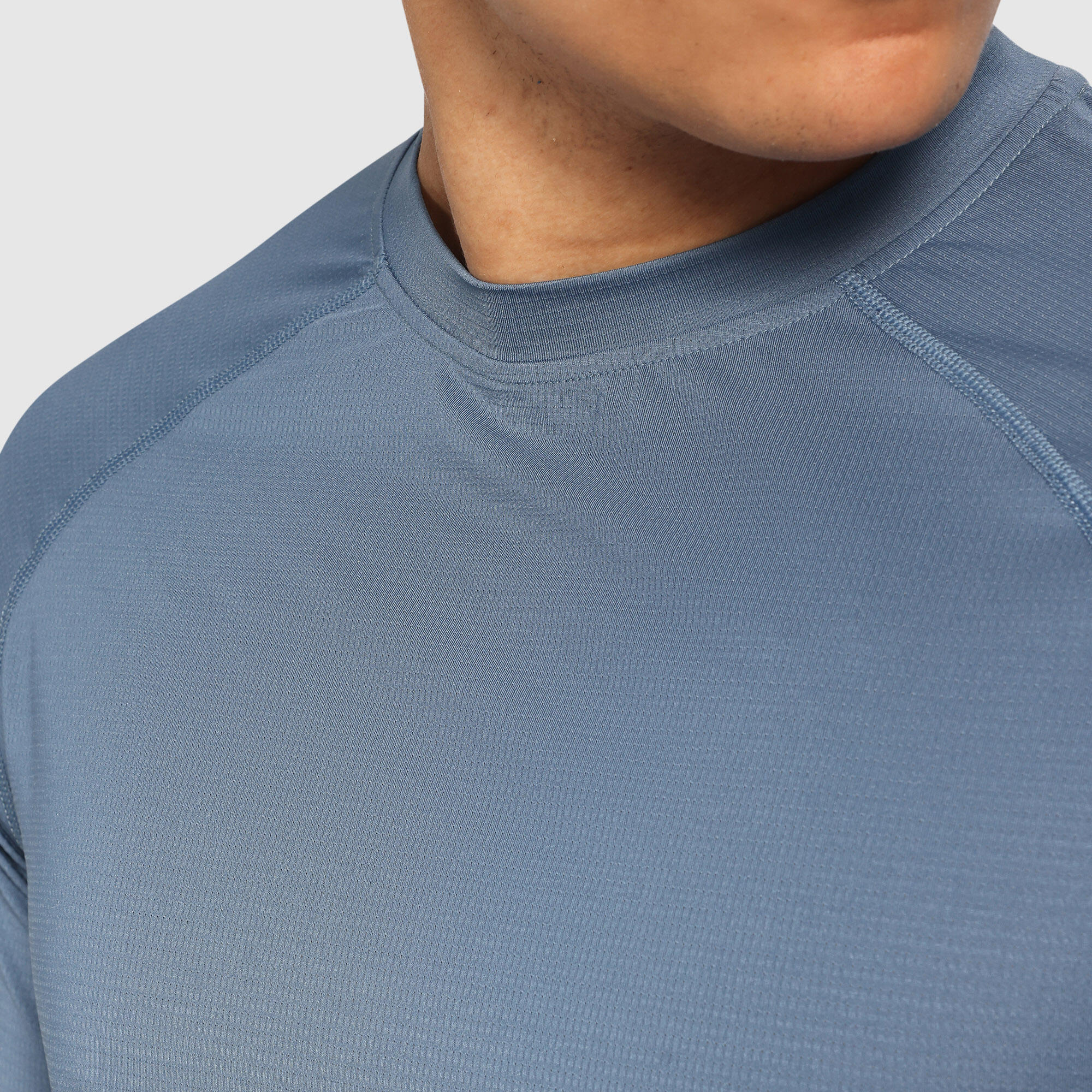 Herren Longsleeve Powerfit Blau 4/6
