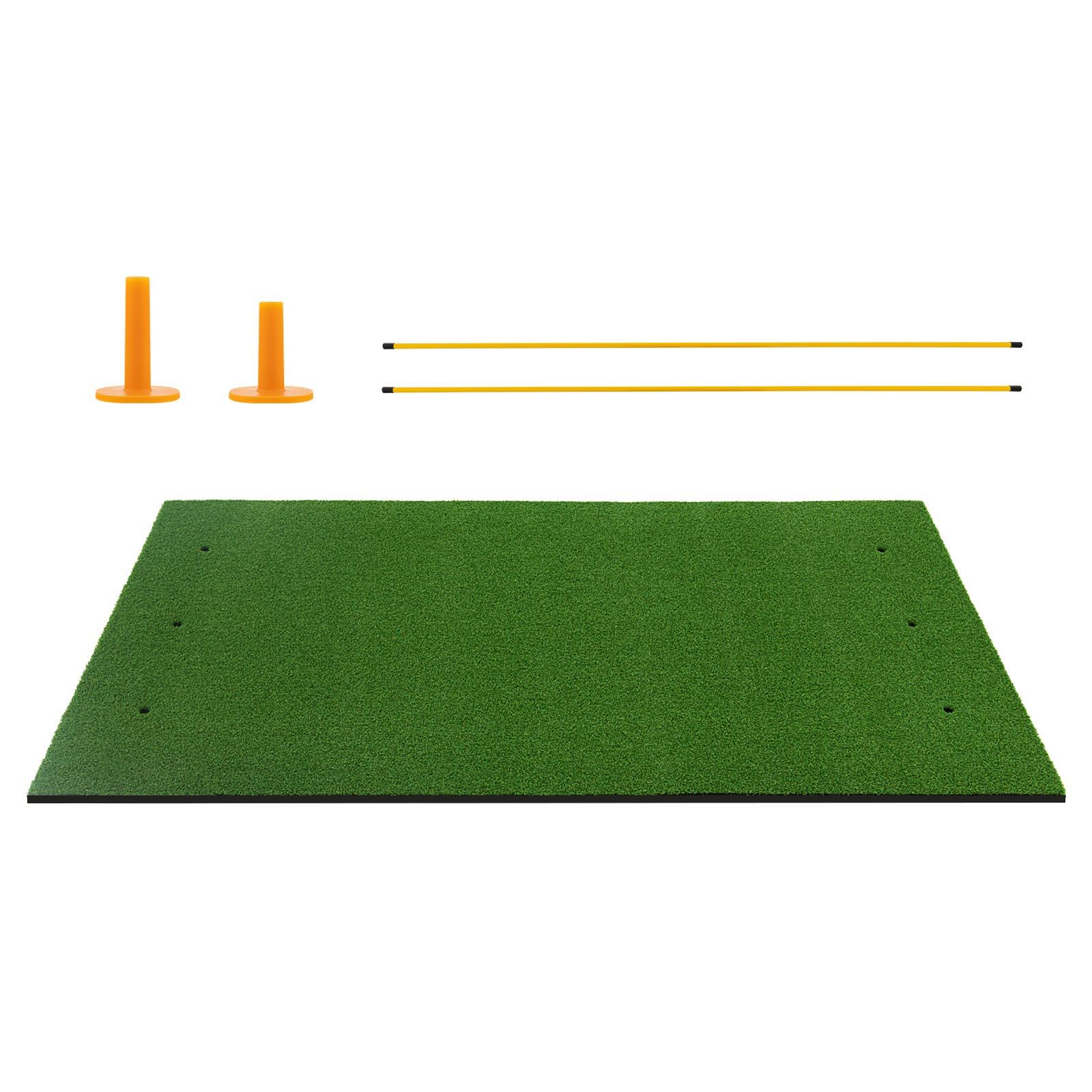 Golf Hitting Mat 20mm Artificial Turf Mat w/2 Rubber Tees 152 cm x 92 cm