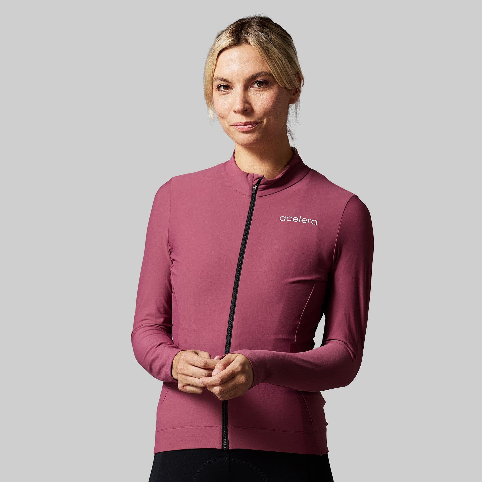 ACELERA Warm Fietsshirt Dames Lange Mouwen Wielershirt Wielerkleding Wielrenshirt