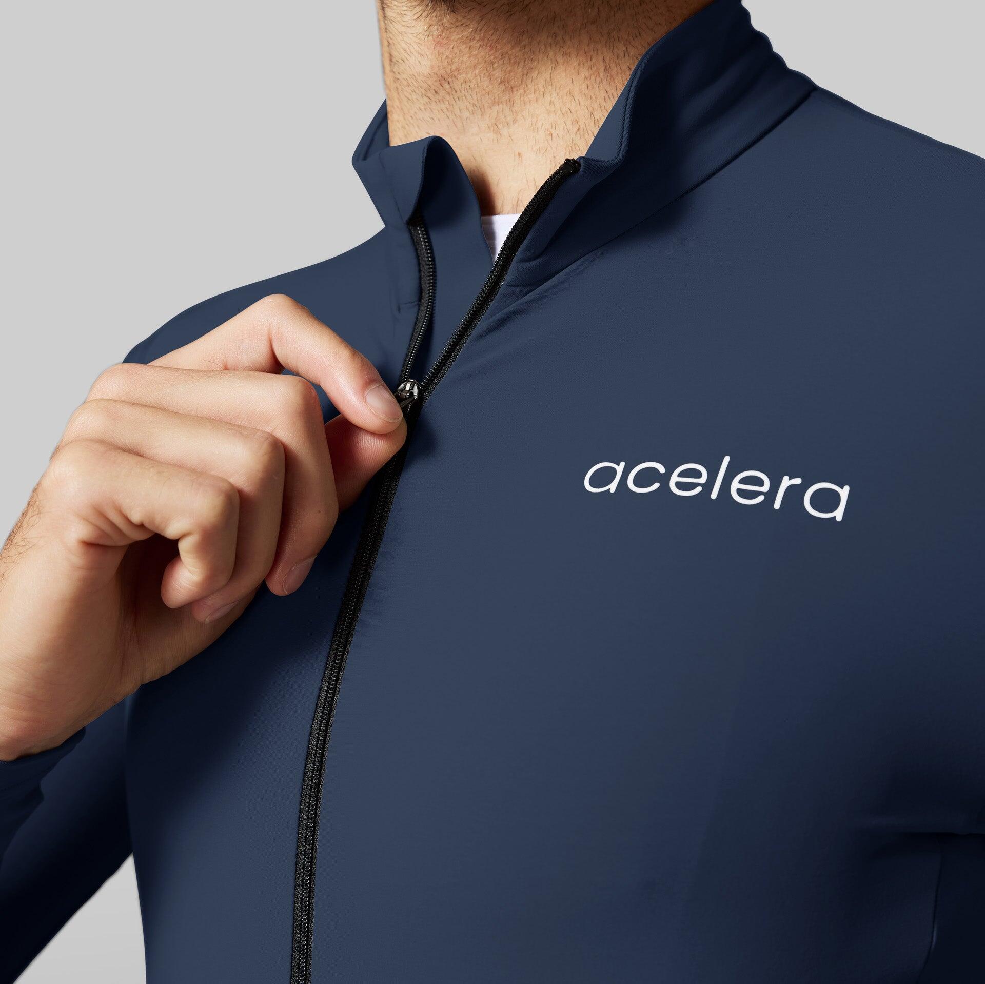 Warm Fietsshirt Heren Lange Mouwen Wielershirt Wielerkleding Wielrenshirt 3/7