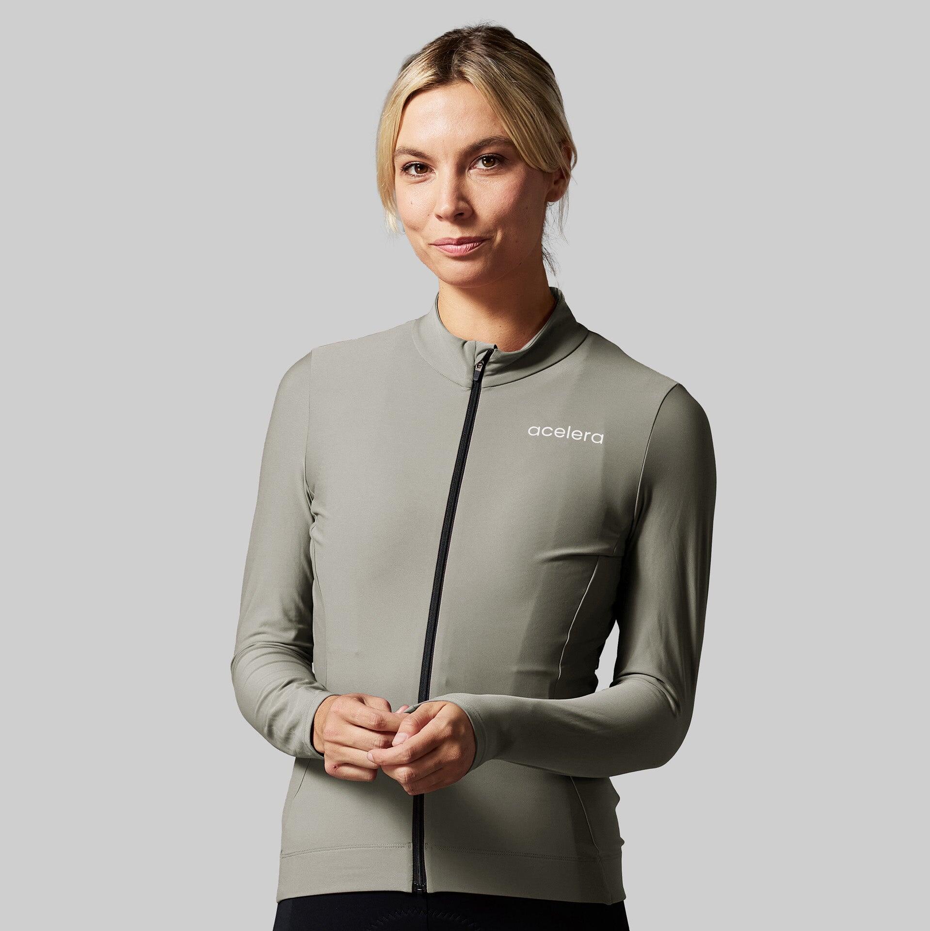 ACELERA Warm Fietsshirt Dames Lange Mouwen Wielershirt Wielerkleding Wielrenshirt