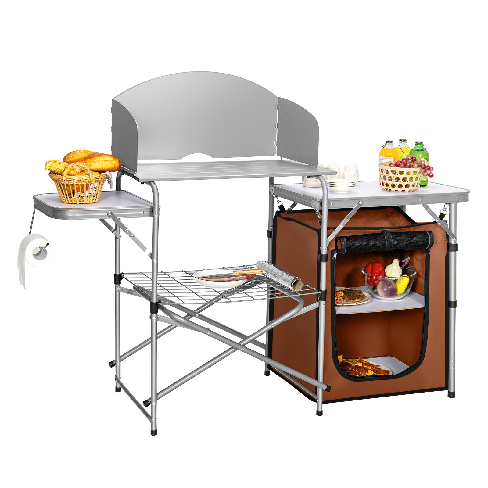 Outdoor Camping Table Aluminium Folding Picnic Grill BBQ Party Patio Table