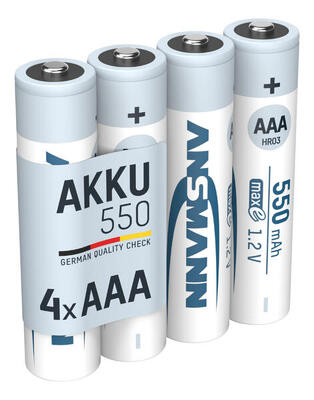 Micro AAA Akku 550 mAh Geringe Selbstentladung