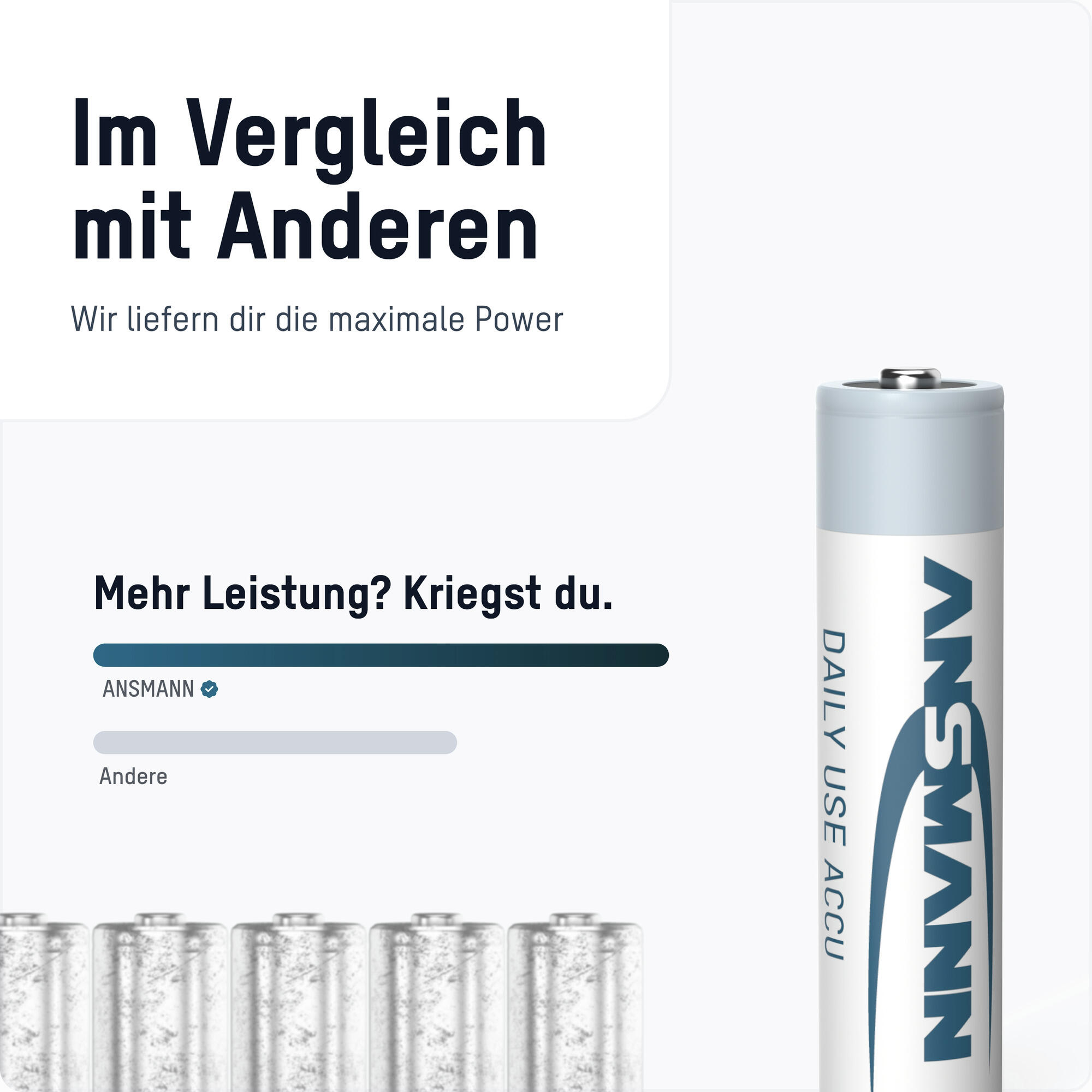 Micro AAA Akku 550 mAh Geringe Selbstentladung 5/7