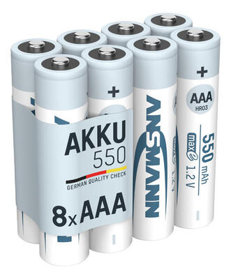 Micro AAA Akku 550 mAh Geringe Selbstentladung