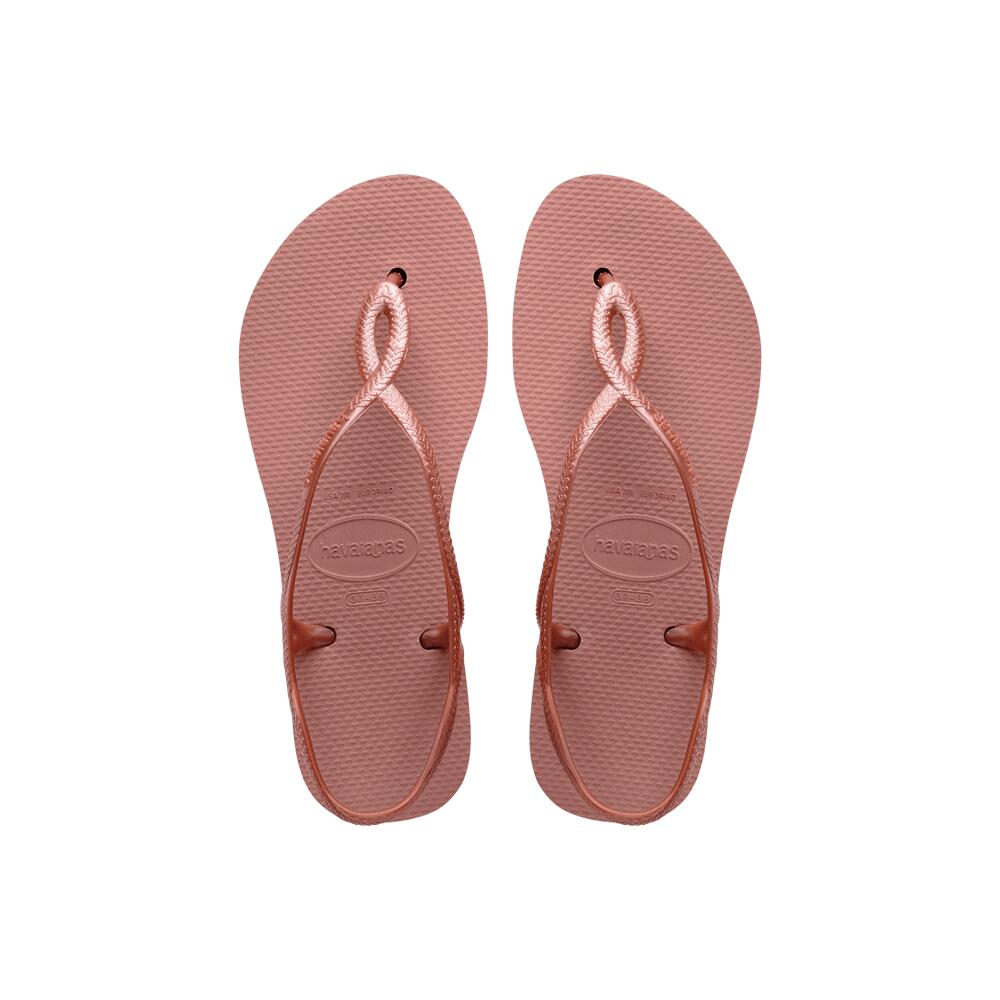 havaianas slippers rose gold
