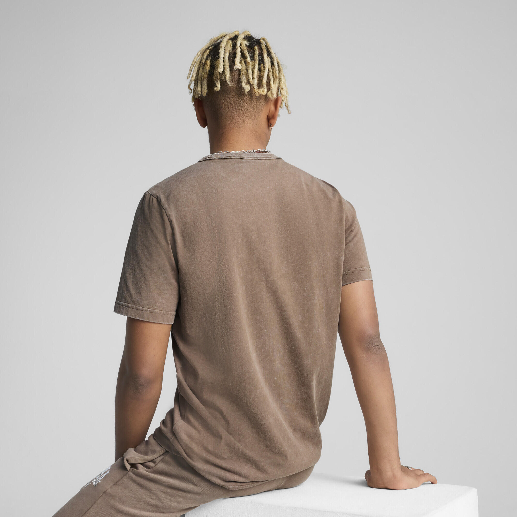 T-shirt délavé PUMA Class Homme PUMA Totally Taupe Brown 3/7