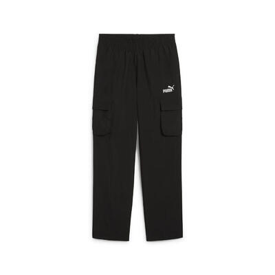 Pantaloni cargo in tessuto con logo ESS N. 1 per ragazzi PUMA Loden Green