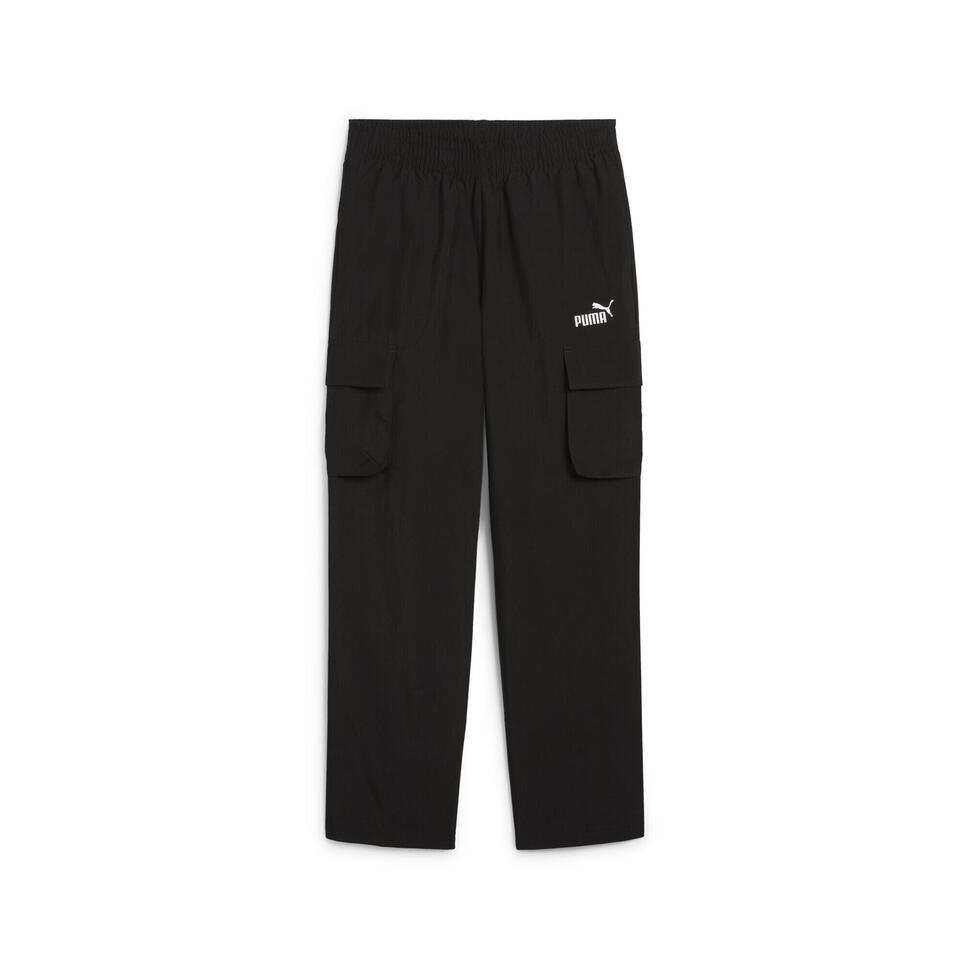 Młodzieżowe tkane bojówki ESS z logo No. 1 PUMA Black