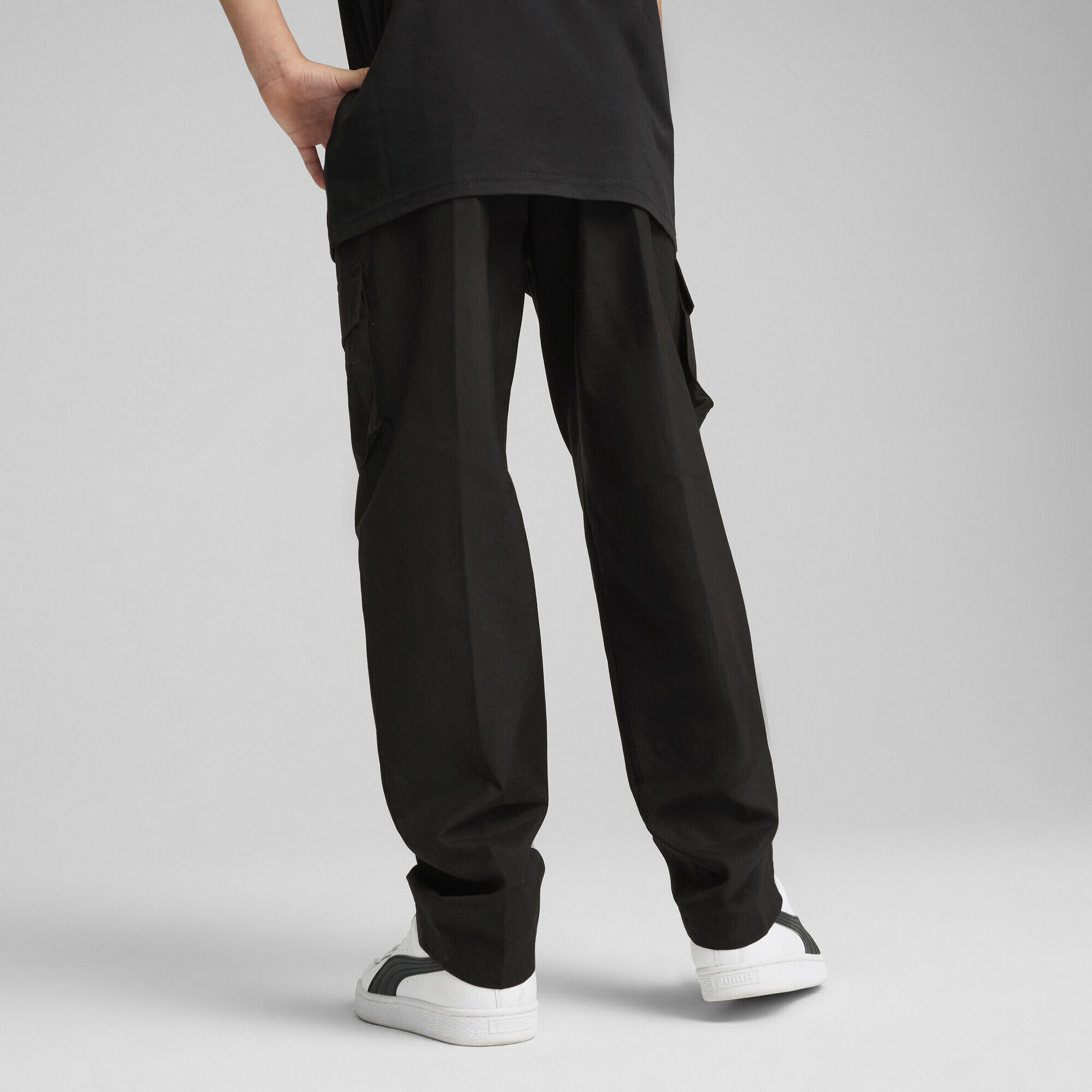 ESS No. 1 Logo Gewebte Cargohose Jungen PUMA 3/7