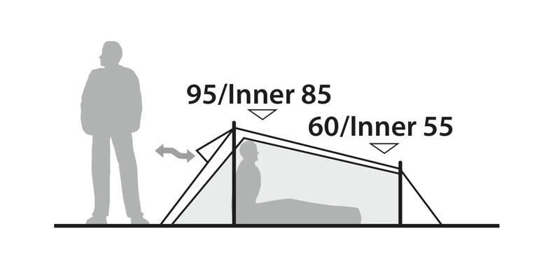 Robens Outdoors Cress 1 Pro Poled Adventure Tunnel Tent 2/7