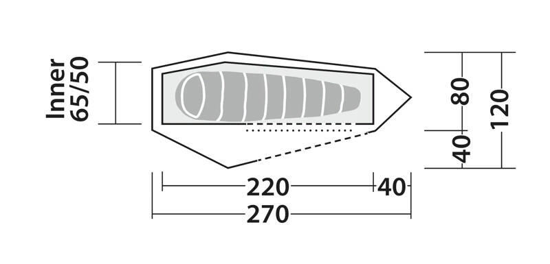 Robens Outdoors Cress 1 Pro Poled Adventure Tunnel Tent 3/7