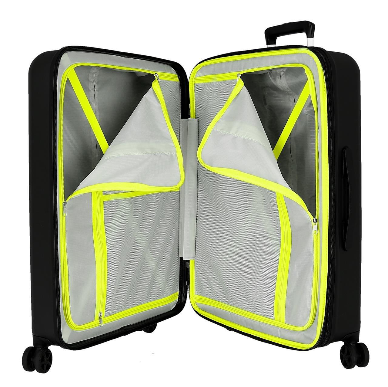 Valise moyenne ABS rigide Unisexe Reebok Roxbury 70cm 81L Noir 4/7