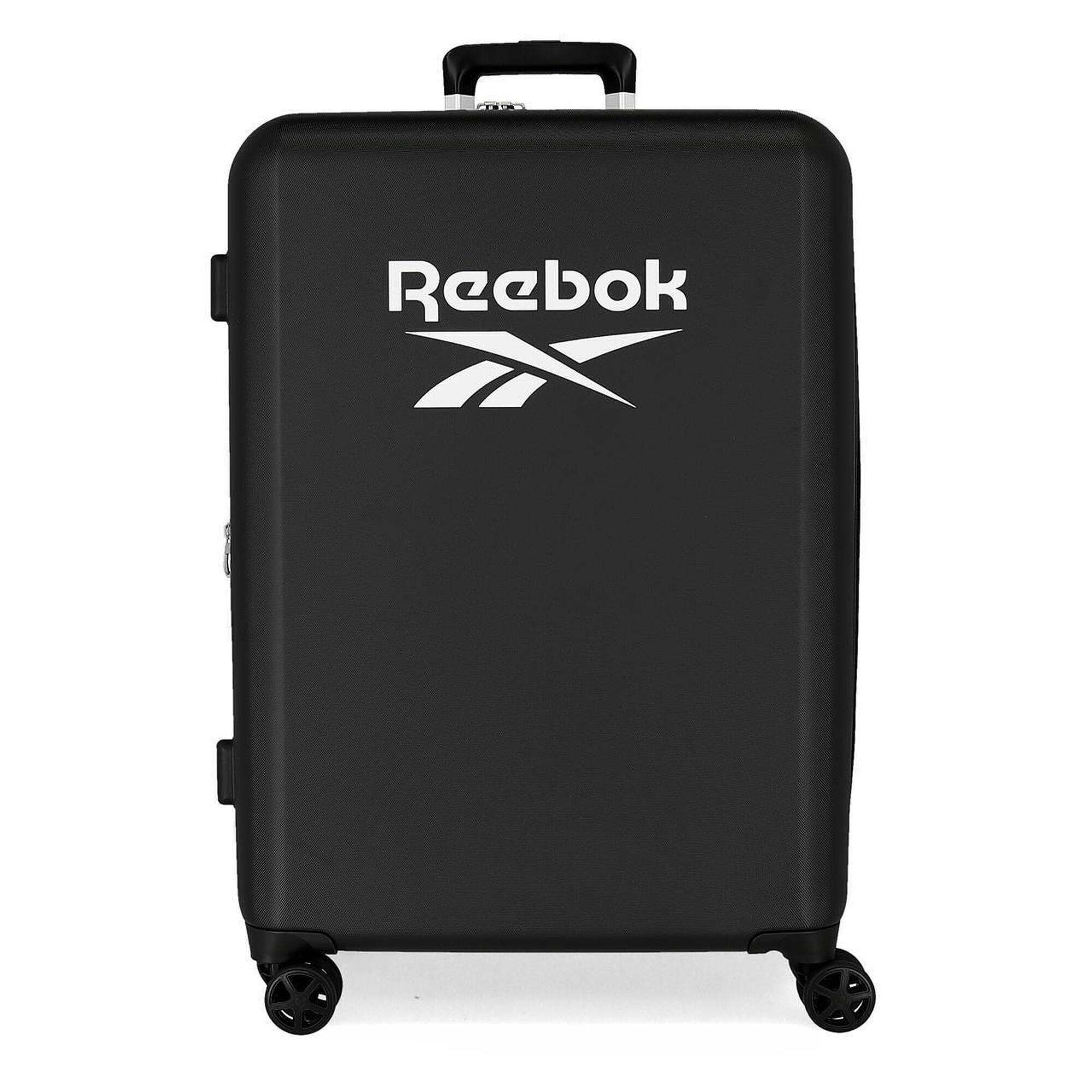 Reebok - Valise Moyenne Abs Rigide Unisexe Reebok Roxbury 70cm 81l Noir - Sac De Voyage - Noir - Decathlon