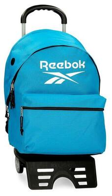 Zaino scolastico porta PC con carrello Unisex Reebok Boston 44cm Blu