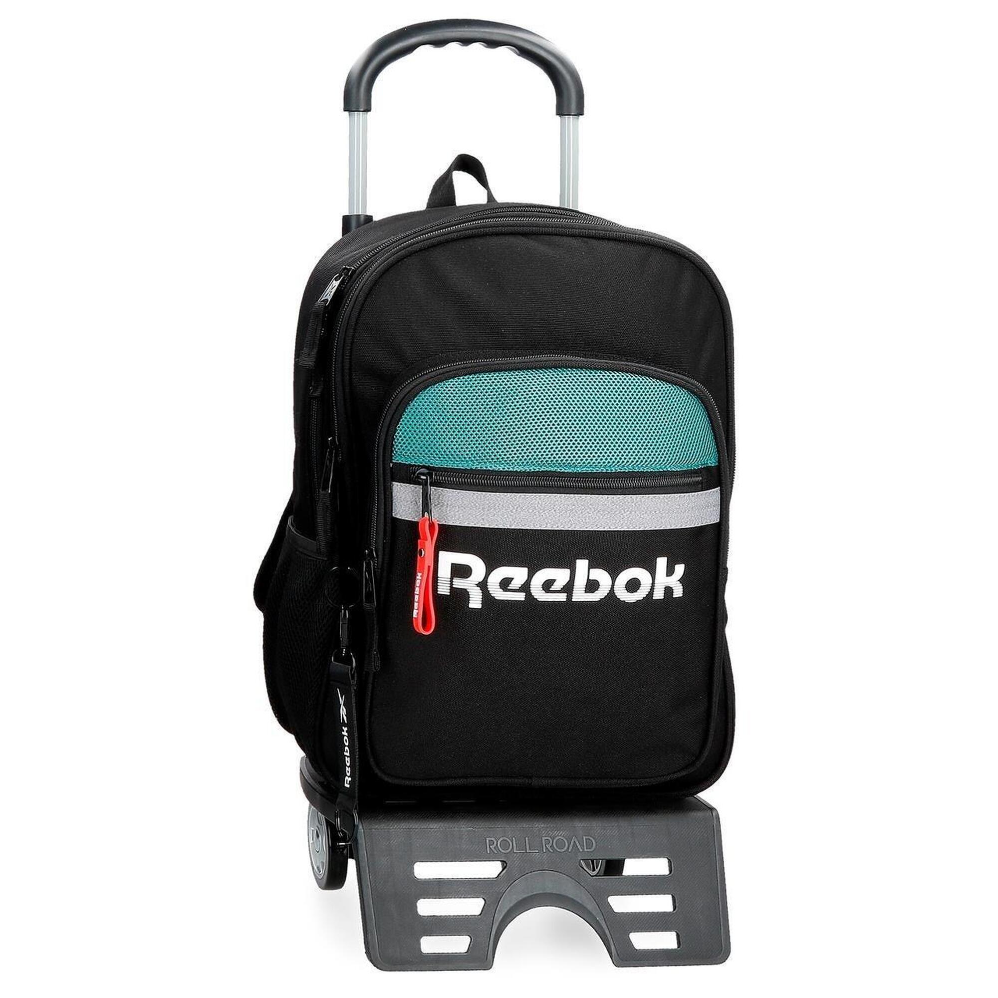 Reebok - Sac À Dos Scolaire Deux Compartiments Avec Chariot Reebok Andover 40cm Noir - Sac À Dos - Noir - 14 L - Decathlon