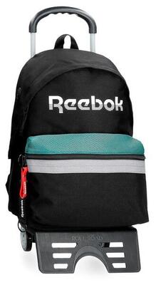 Zaino scolastico con carrello Ragazzo Reebok Andover 44cm Nero