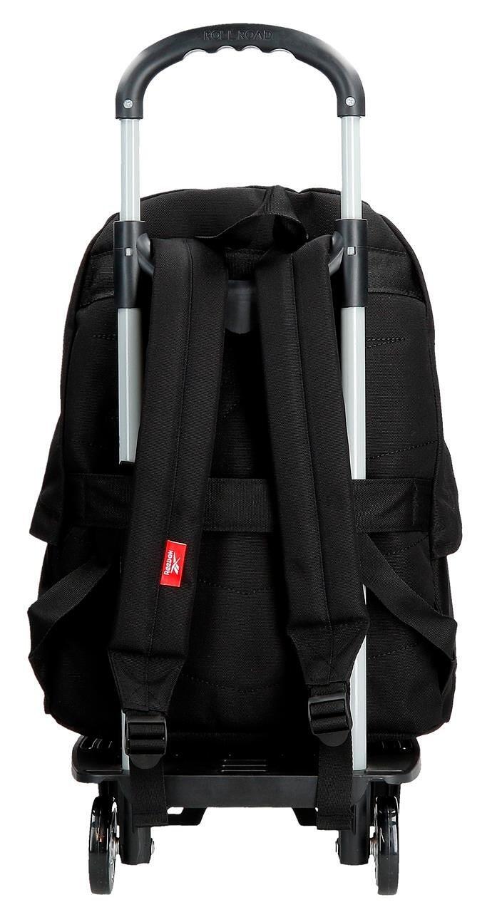 Mochila escolar com carrinho Menino Reebok Andover 44cm Preto 2/7