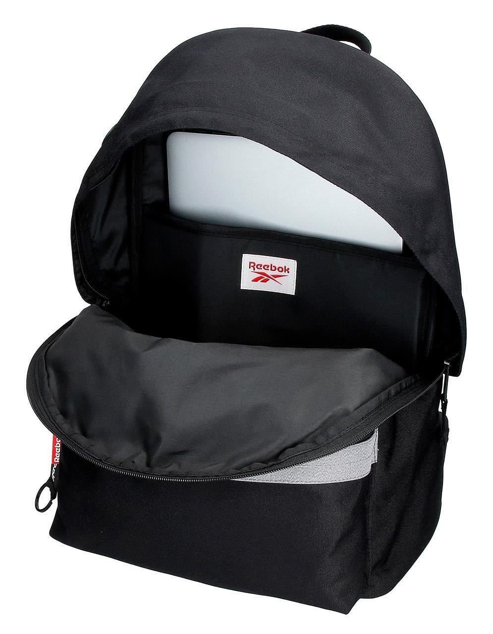 Mochila escolar com carrinho Menino Reebok Andover 44cm Preto 3/7