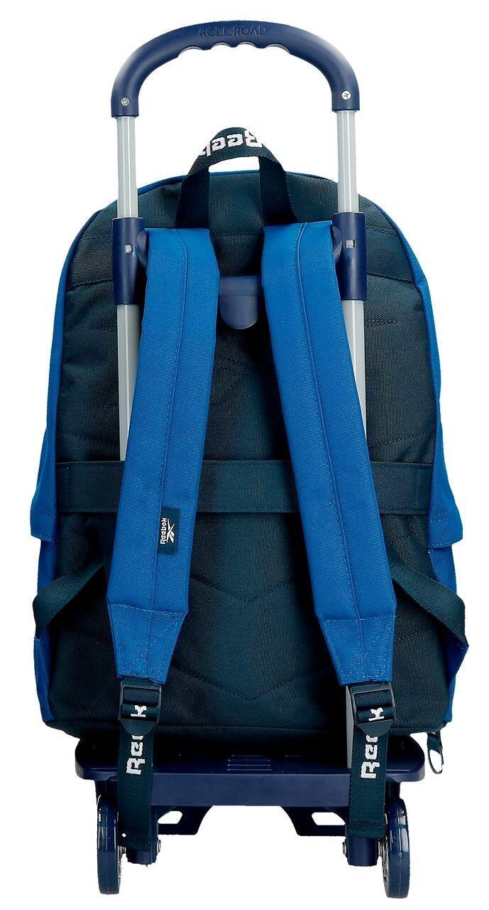 Zaino scolastico con carrello Ragazzo Reebok Atlantic 44cm Blu 2/7