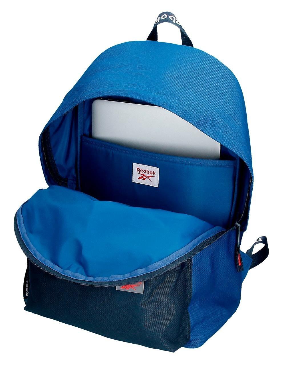 Zaino scolastico con carrello Ragazzo Reebok Atlantic 44cm Blu 3/7