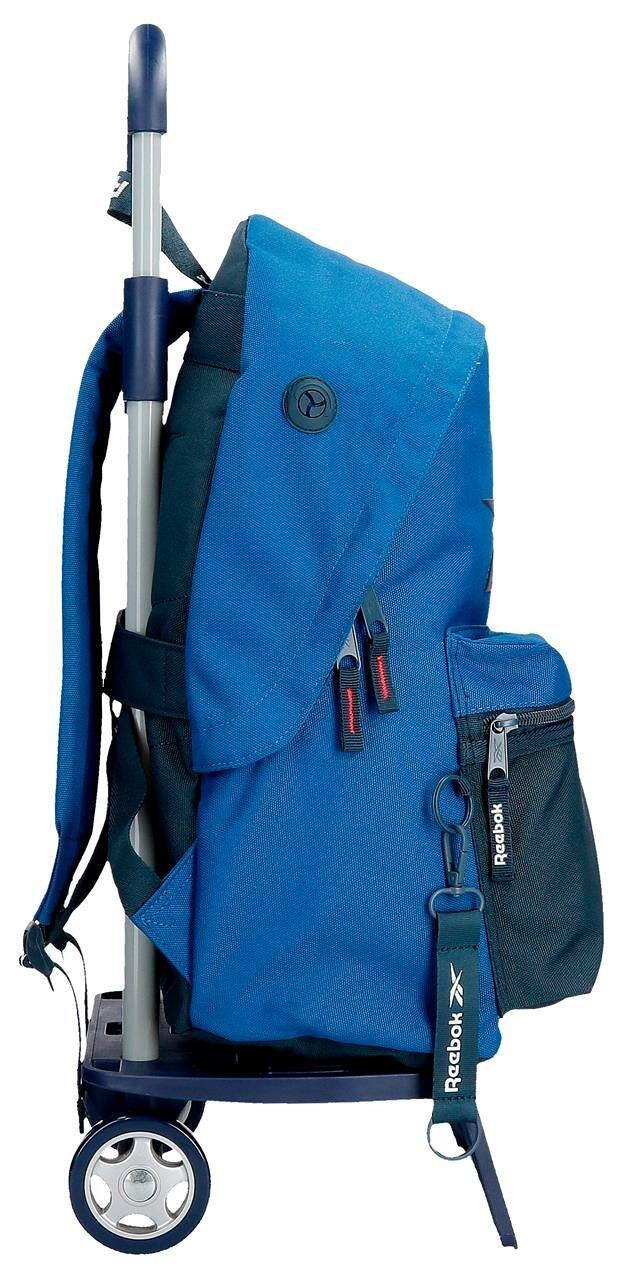 Zaino scolastico con carrello Ragazzo Reebok Atlantic 44cm Blu 4/7