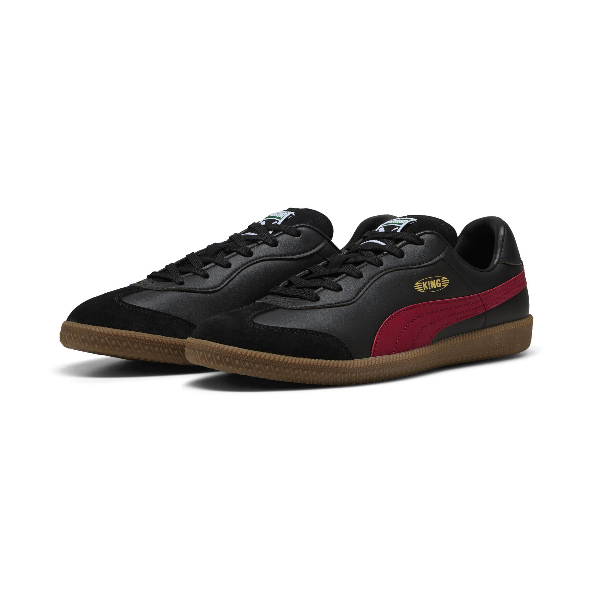PUMA KING 21 IT Fußballschuhe Erwachsene PUMA Black Dark Crimson Red