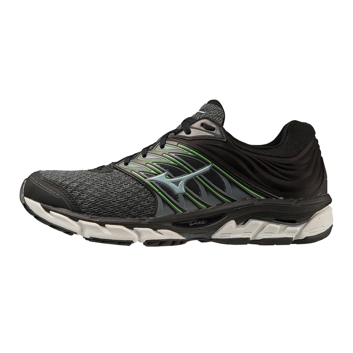 Mizuno Wave Paradox 5 Zwarte En Groene Hardloopschoenen 1/5