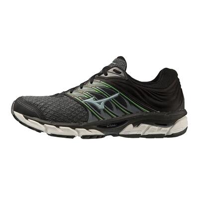 Mizuno wave paradox 5 zwarte en groene hardloopschoenen
