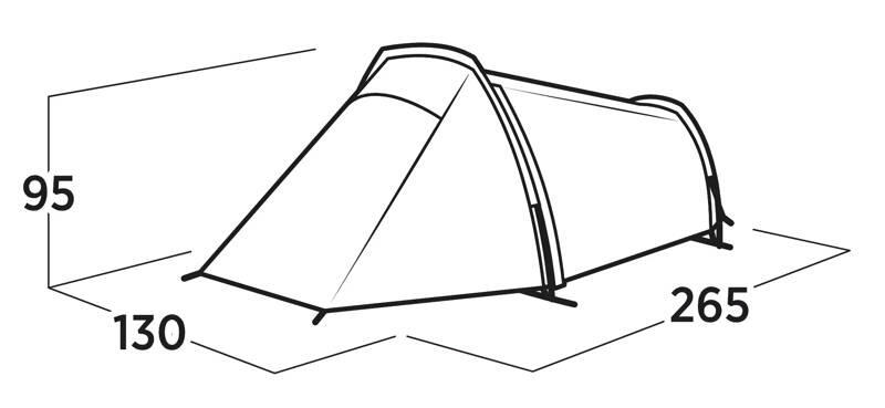 Namiot trekkingowy jednoosobowy Easy Camp Sarek 1 Alu 3/7
