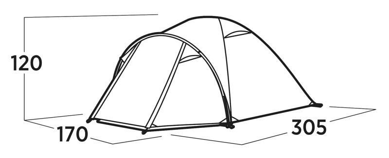 Easy Camp Setesdal 3 Dome Tent 4/7