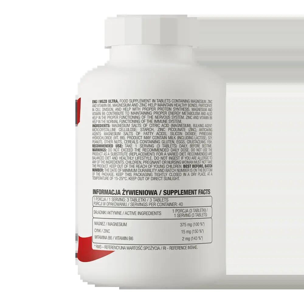 OstroVit MgZB Ultra 120 tabletek 3/3