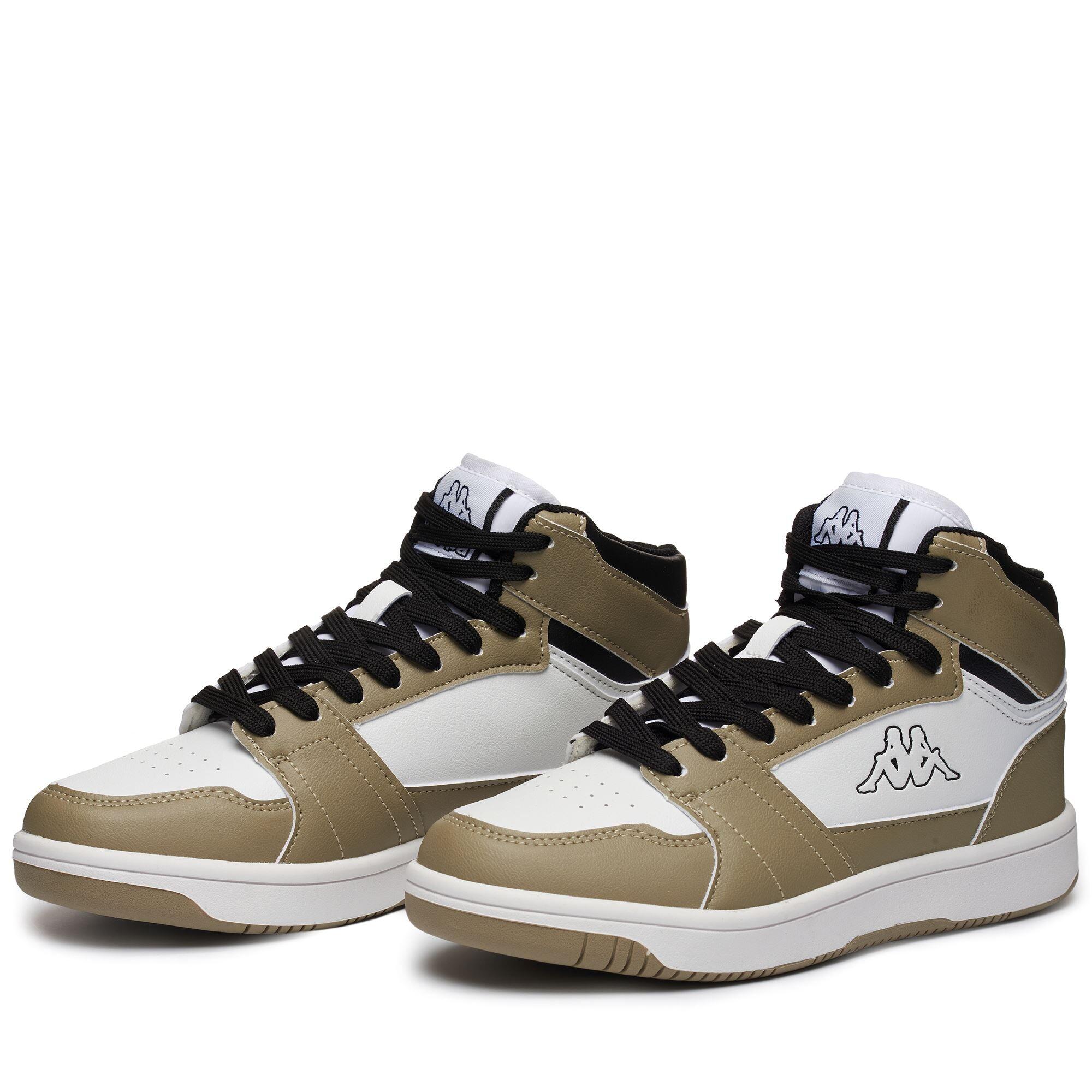 Sneakers alta da uomo donna in poliuretano beige da fitness KAPPA