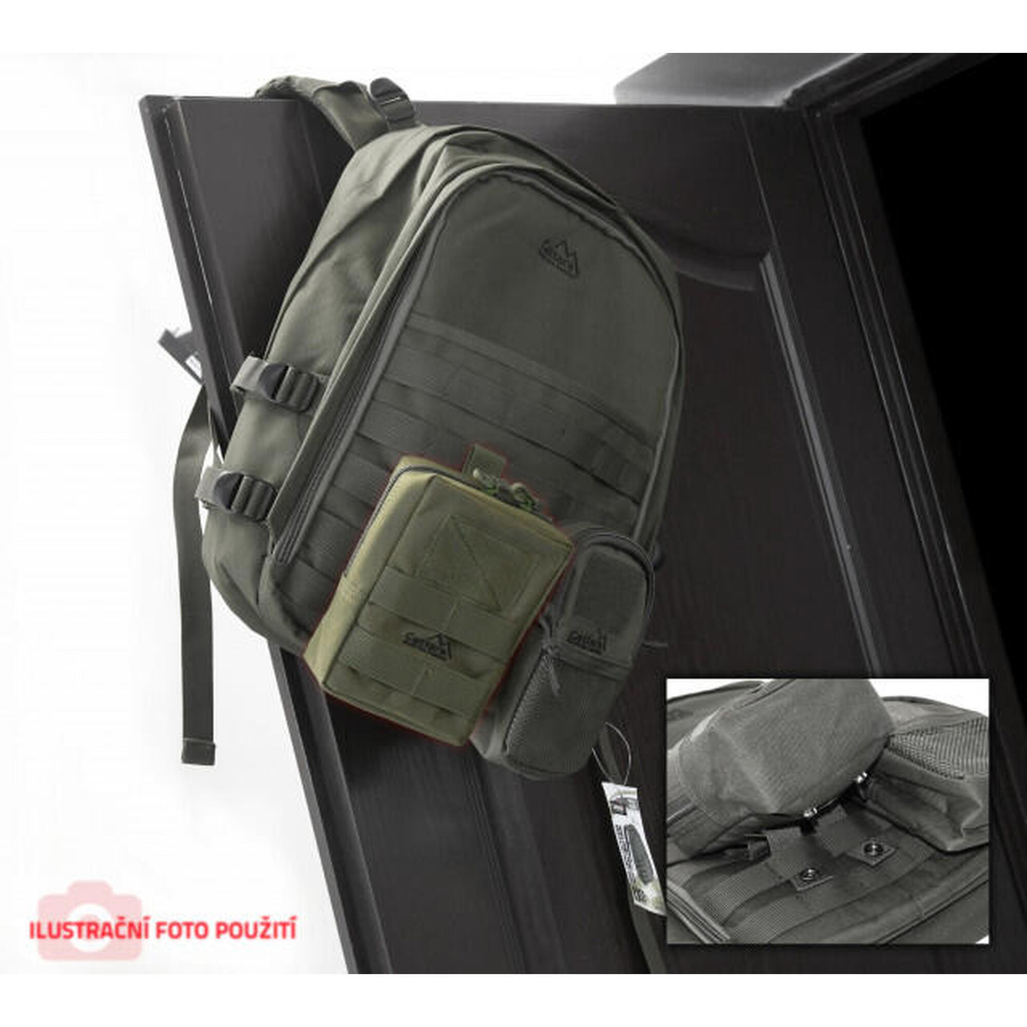 Buzunar universal Molle 17x11x6 cm olive Cattara