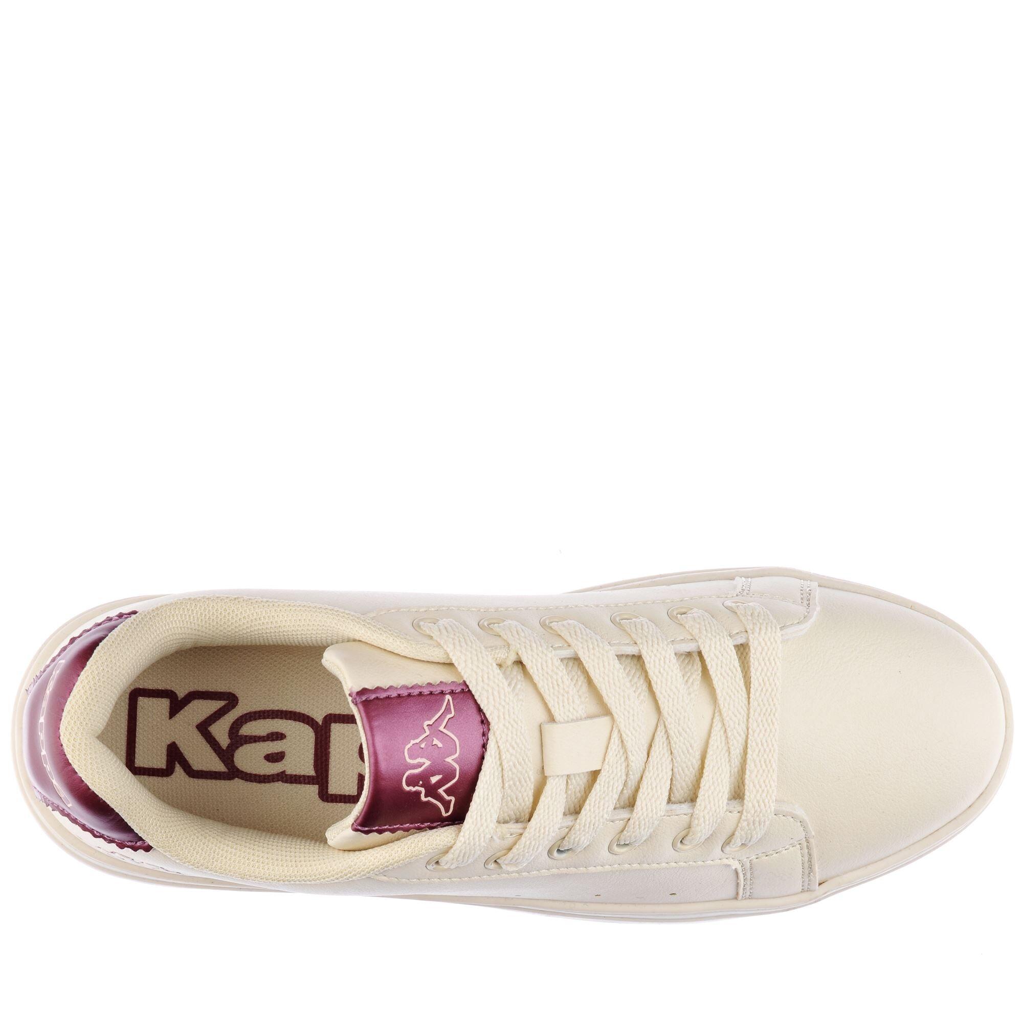 Baskets femme en caoutchouc beige de fitness 2/7