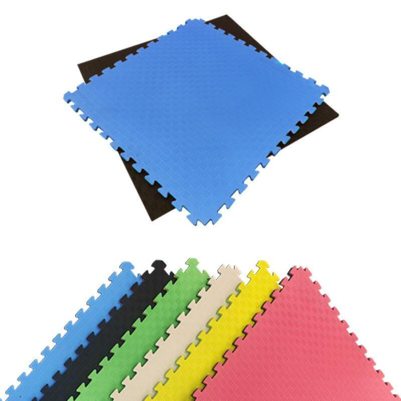 Tatami puzzle eva pack 8 / 1 x 1 x 20mm (preto-azul)